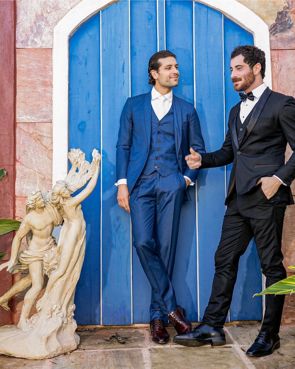 Smoking e Terno Azul